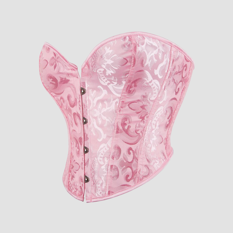 corset rose poudré pour femme
