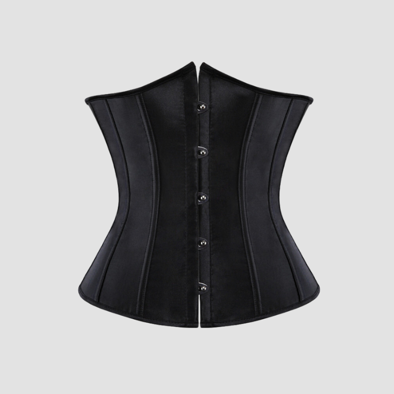 corset underbust de couleur noir avec un style classique