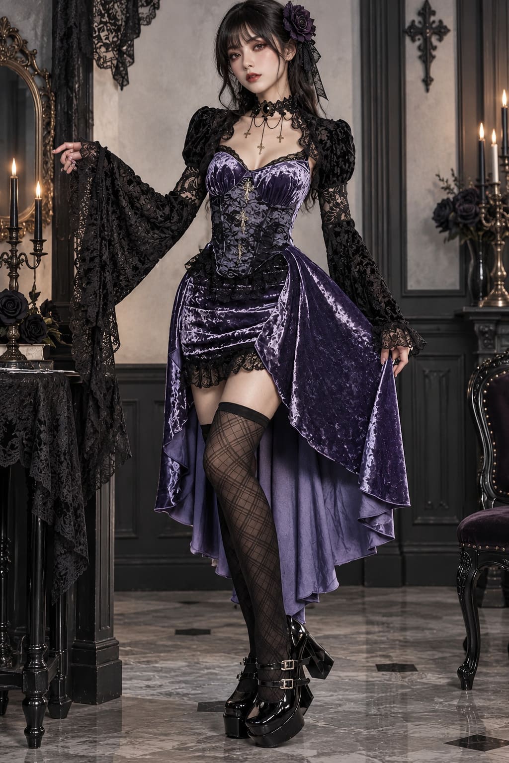 Robe Corset Halloween - Morrigan