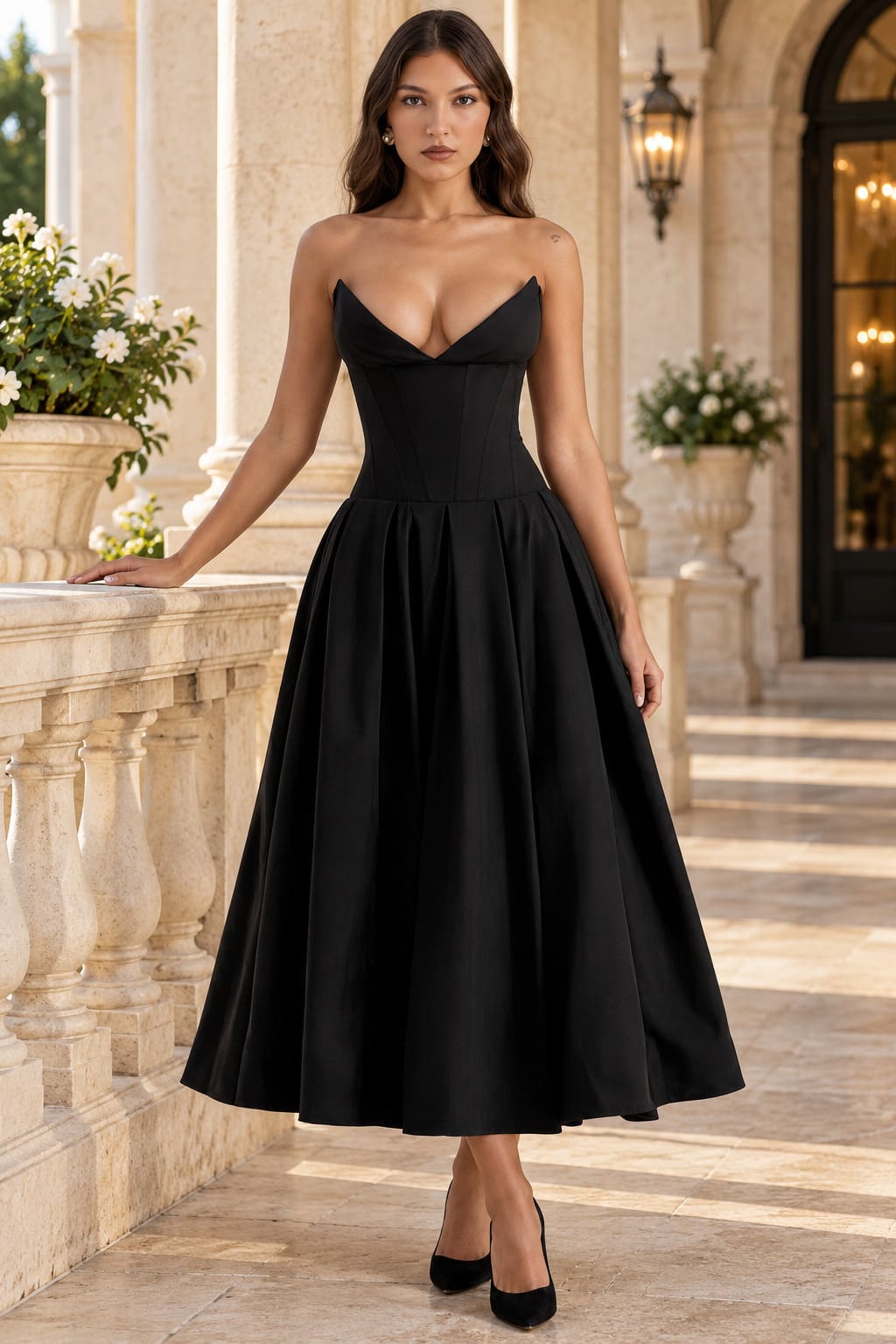 Robe de Soirée Élégante à Corset​ – Aurora