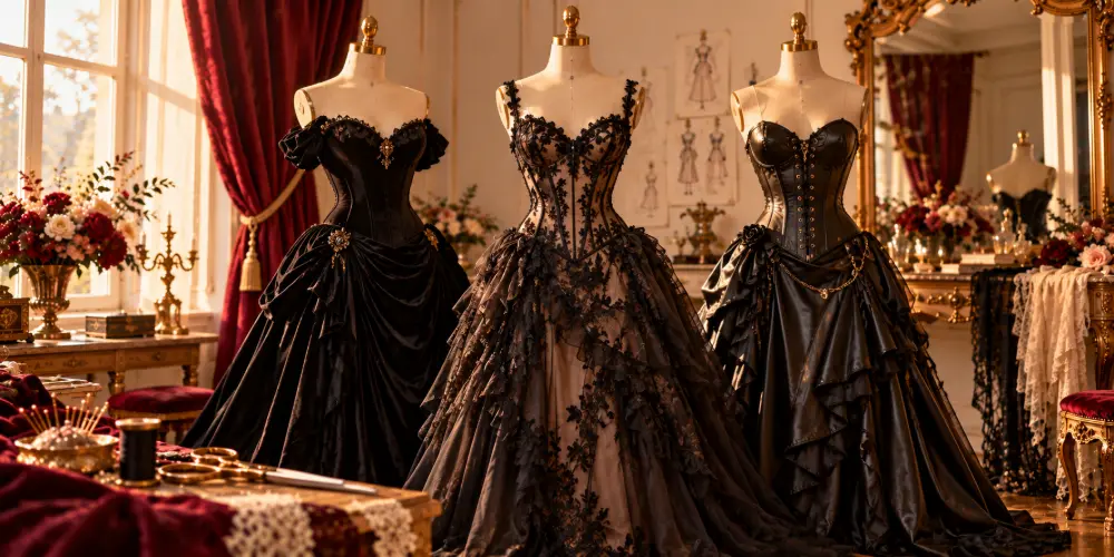 Robe corset noire