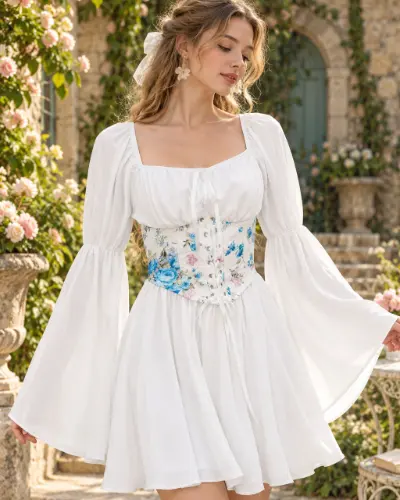 Robe Corset à Fleurs – Florence