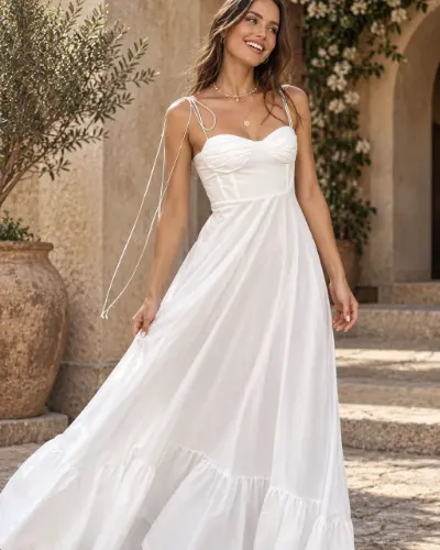 Robe corset mariée