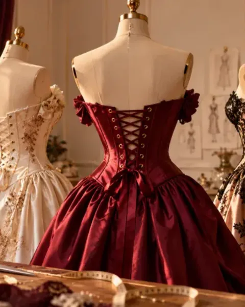 Robe avec Corset Lacé